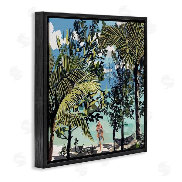 Stupell Industries Amelia Noyes | Couple On Summer Beach Wall Art