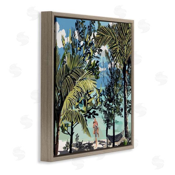 Stupell Industries Amelia Noyes | Couple On Summer Beach Wall Art