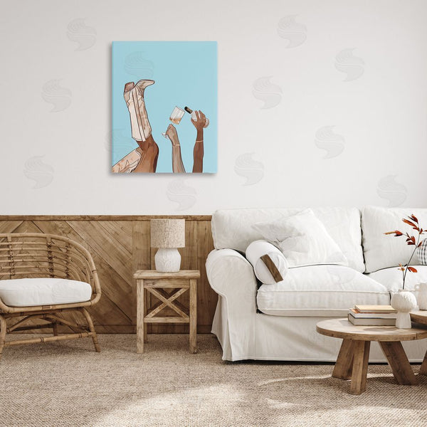 Stupell Industries Amelia Noyes | Cowgirl Pouring Wine Wall Art