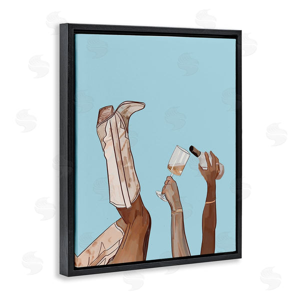 Stupell Industries Amelia Noyes | Cowgirl Pouring Wine Wall Art