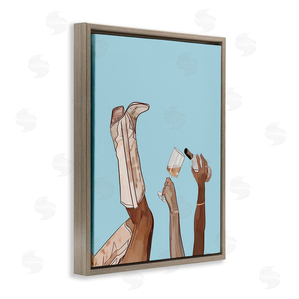 Stupell Industries Amelia Noyes | Cowgirl Pouring Wine Wall Art