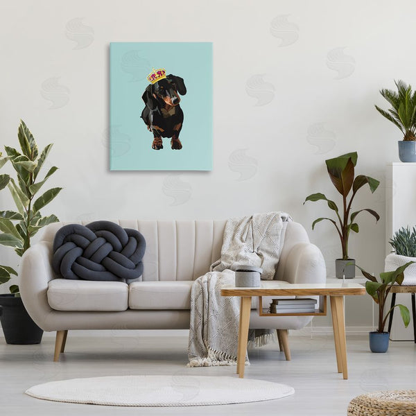 Stupell Industries Amelia Noyes | Dachshund With Royal Crown Wall Art