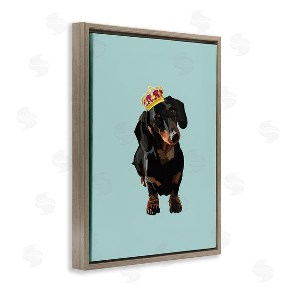 Stupell Industries Amelia Noyes | Dachshund With Royal Crown Wall Art