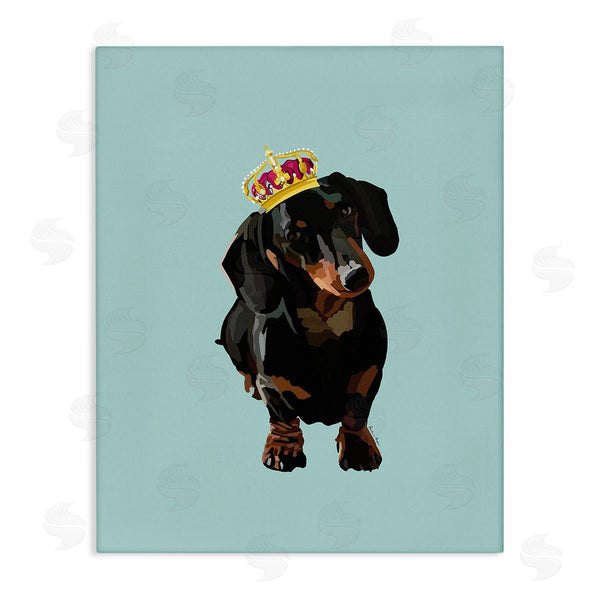 stupell industries Amelia Noyes | Dachshund with Royal Crown Wall Art