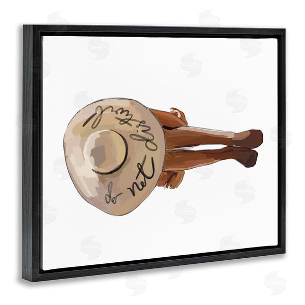 Stupell Industries Amelia Noyes | Do Not Disturb Beach Woman Relaxing Sun Hat Wall Art