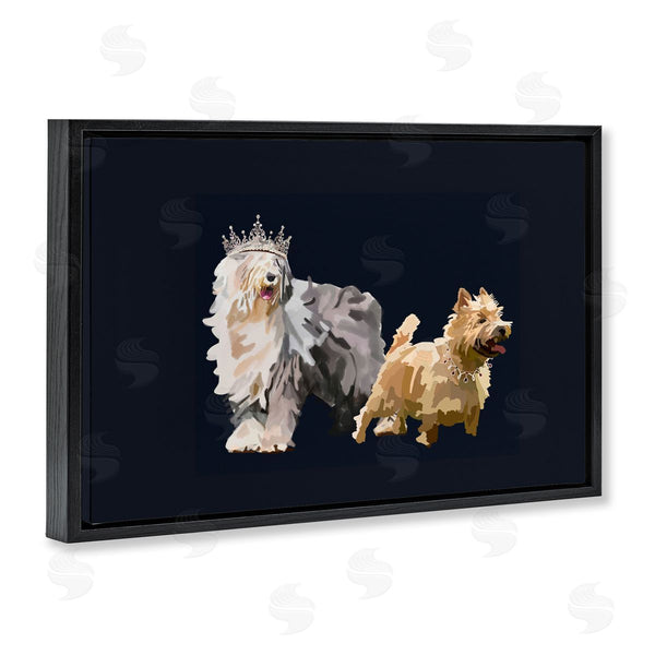 Stupell Industries Amelia Noyes | Dog Duo With Crowns