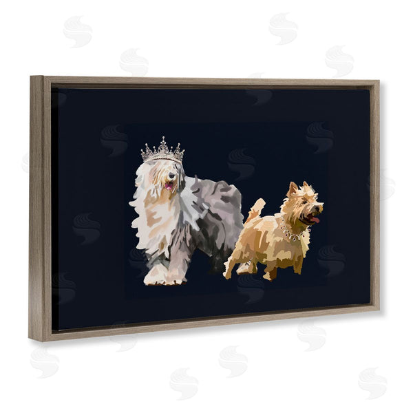 Stupell Industries Amelia Noyes | Dog Duo With Crowns