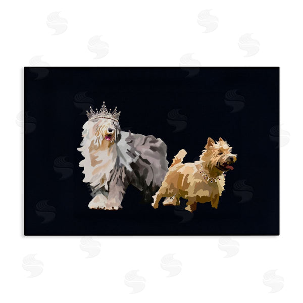 stupell industries Amelia Noyes | Dog Duo with Crowns