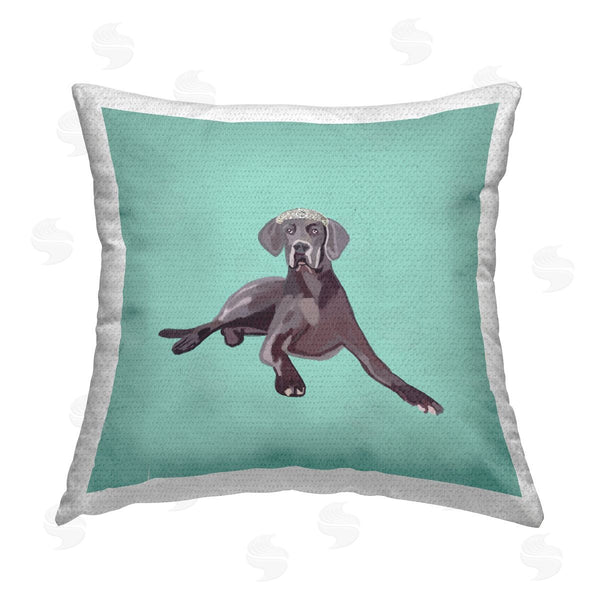 Stupell Industries Amelia Noyes | Elegant Labrador With Crown Printed Throw Pillow