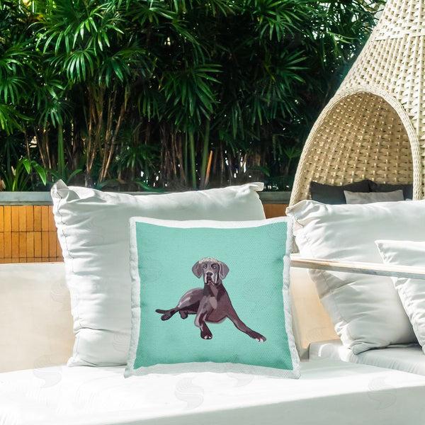 Stupell Industries Amelia Noyes | Elegant Labrador With Crown Printed Throw Pillow