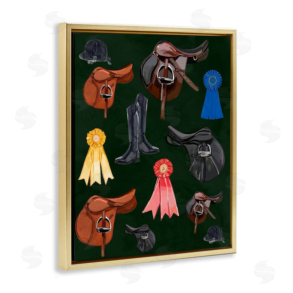 Stupell Industries Amelia Noyes | Equestrian Saddles And Ribbons Wall Art