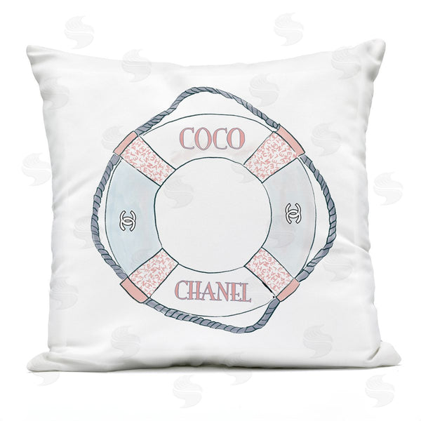 Stupell Industries Amelia Noyes | Fashion Brand Buoy Nautical Glam Brand Printed Throw Pillow