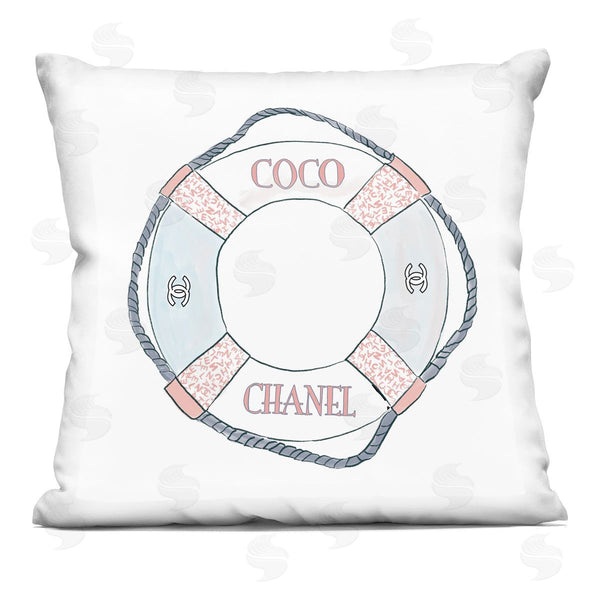 stupell industries Amelia Noyes | Fashion Brand Buoy Nautical Glam Brand Printed Throw Pillow
