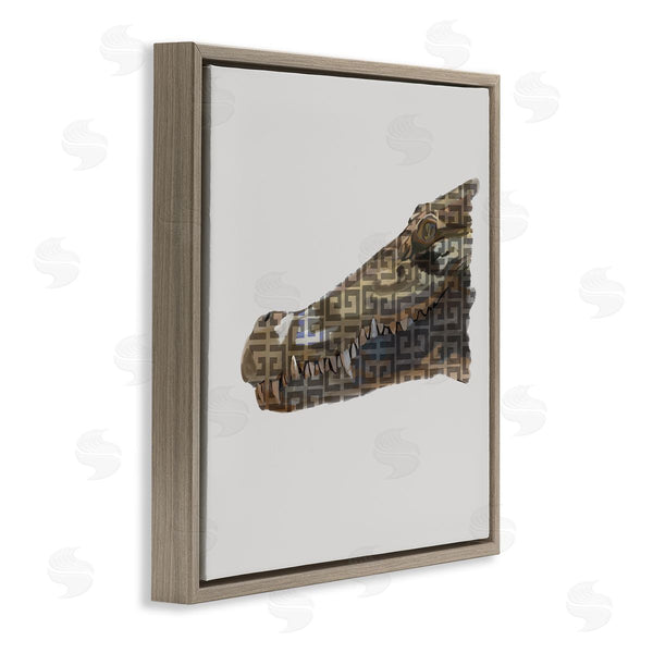 Stupell Industries Amelia Noyes | Fashion Brand Crocodile Glam Wall Art