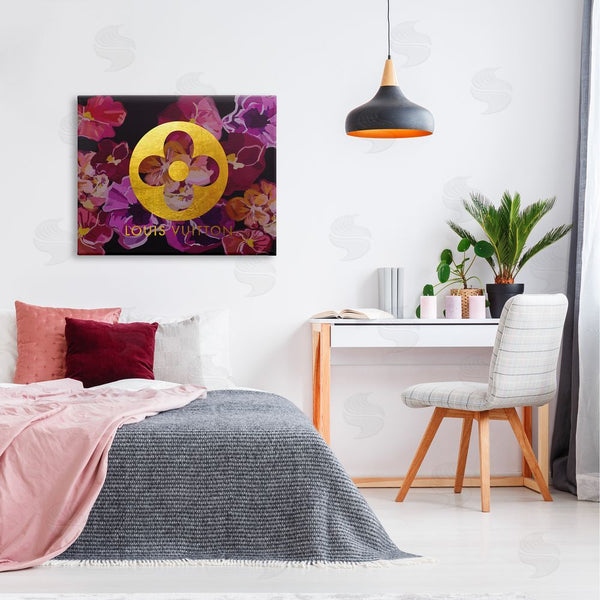 Stupell Industries Amelia Noyes | Fashion Brand Purple Flowers Wall Art