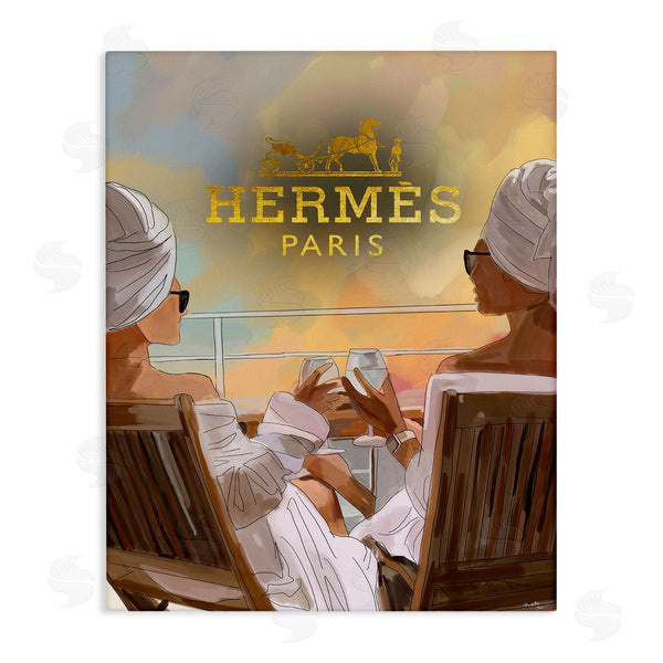 stupell industries Amelia Noyes | Fashion Girls on Cruise Wall Art