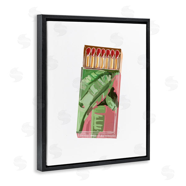 Stupell Industries Amelia Noyes | Floral Pink Matchbox Design Square Cutout Shape Wall Art