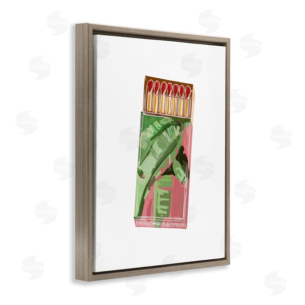 Stupell Industries Amelia Noyes | Floral Pink Matchbox Design Square Cutout Shape Wall Art