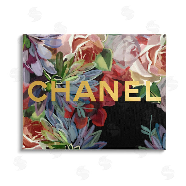 stupell industries Amelia Noyes | Flower Patterned Glam Brand Wall Art