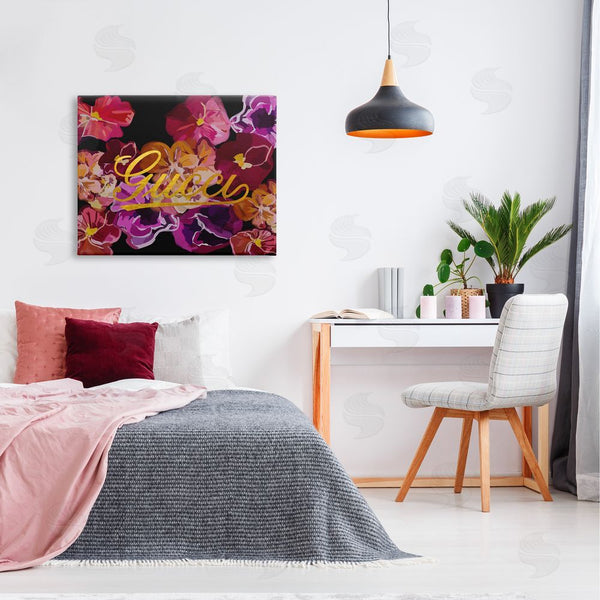 Stupell Industries Amelia Noyes | Glam Brand Flower Pattern Wall Art