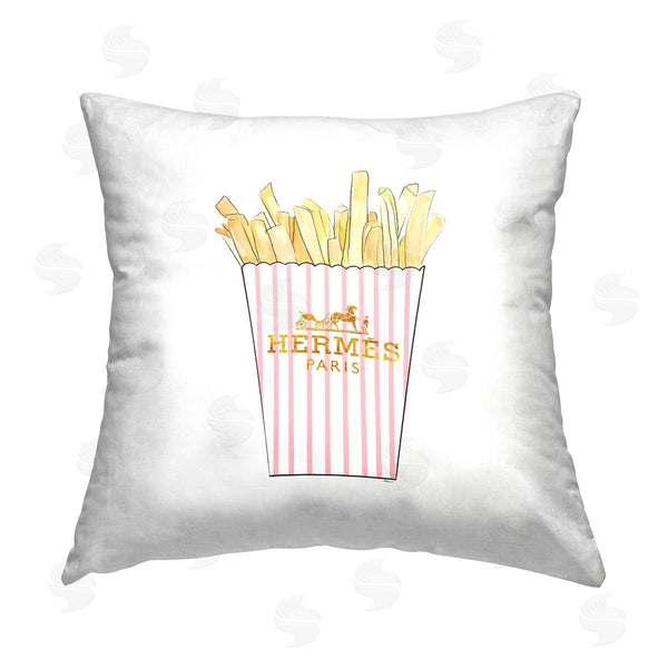 stupell industries Amelia Noyes | Glam Brand Fries Printed Throw Pillow