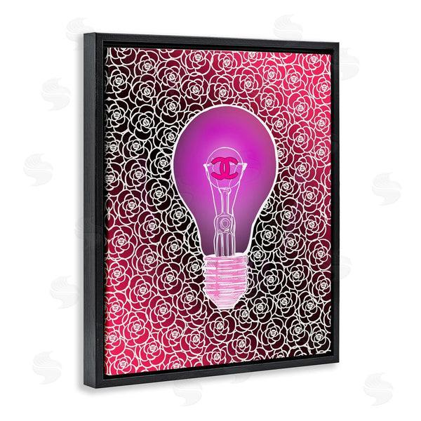 Stupell Industries Amelia Noyes | Glam Brand Lightbulb Pattern Wall Art