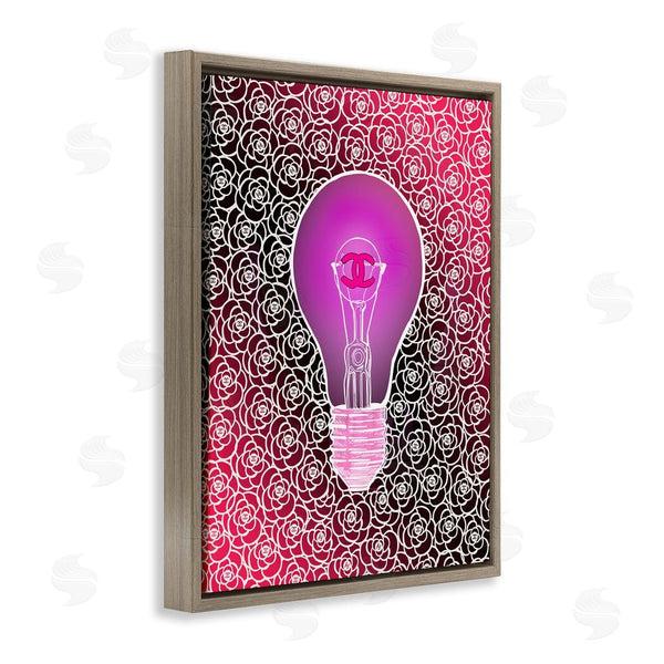 Stupell Industries Amelia Noyes | Glam Brand Lightbulb Pattern Wall Art