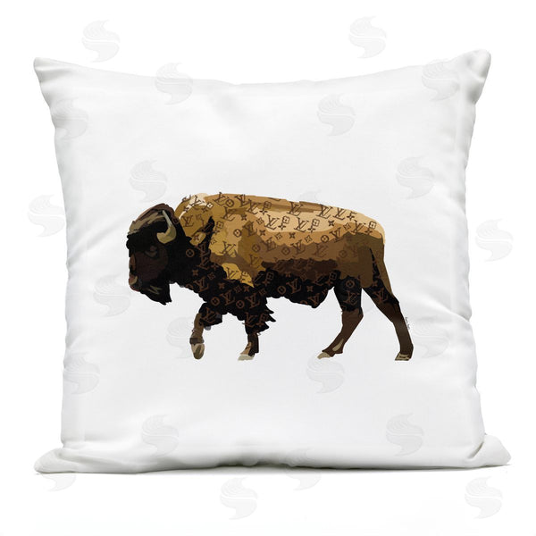 Stupell Industries Amelia Noyes | Glam Brand Patterned Bison Printed Throw Pillow