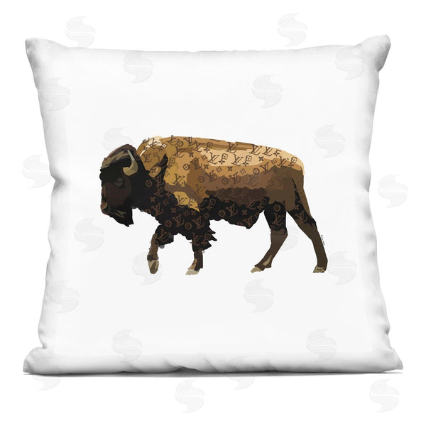 stupell industries Amelia Noyes | Glam Brand Patterned Bison Printed Throw Pillow