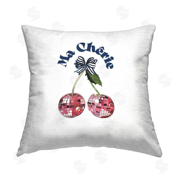 Stupell Industries Amelia Noyes | Glam Cherries On White Printed Throw Pillow