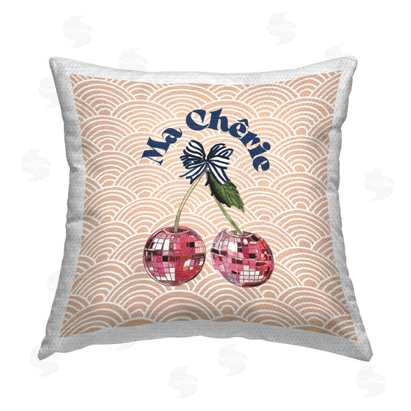 Stupell Industries Amelia Noyes | Glam Cherry Arch Pattern Printed Throw Pillow