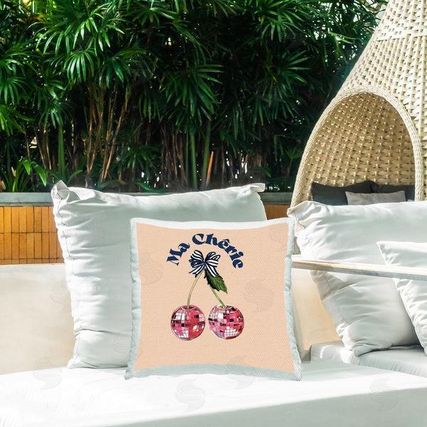 Stupell Industries Amelia Noyes | Glam Cherry Phrase Printed Throw Pillow