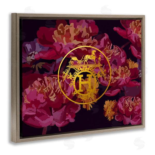 Stupell Industries Amelia Noyes | Glam Emblem Flower Pattern Wall Art