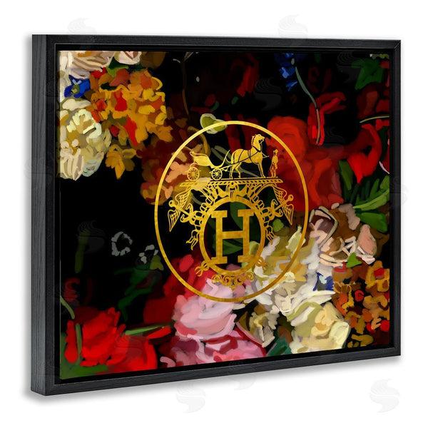 Stupell Industries Amelia Noyes | Glam Emblem Flowers Wall Art