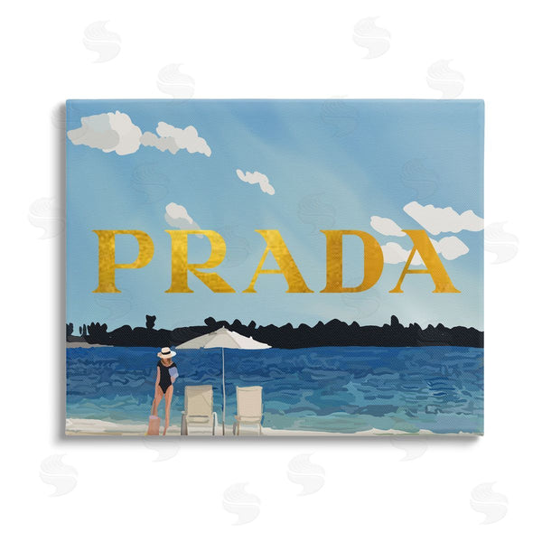 stupell industries Amelia Noyes | Glam Girl on Beach Wall Art