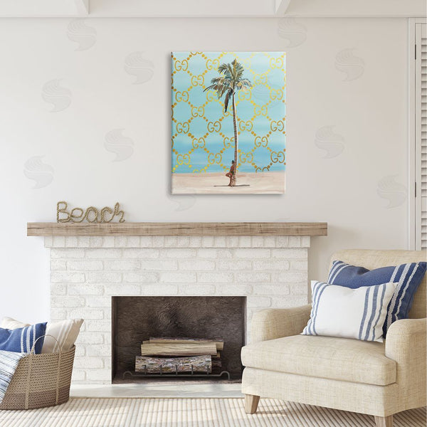 Stupell Industries Amelia Noyes | Glam Pattern Palm Tree Wall Art