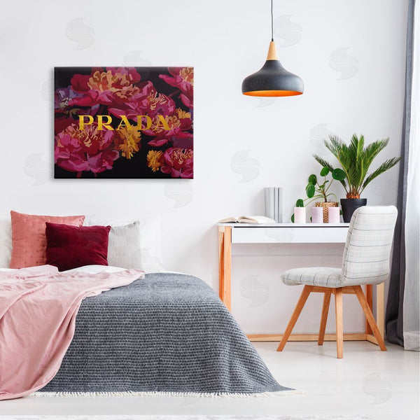 Stupell Industries Amelia Noyes | Glam Peonies Pattern Wall Art
