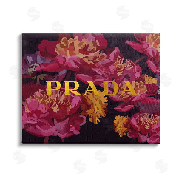 stupell industries Amelia Noyes | Glam Peonies Pattern Wall Art