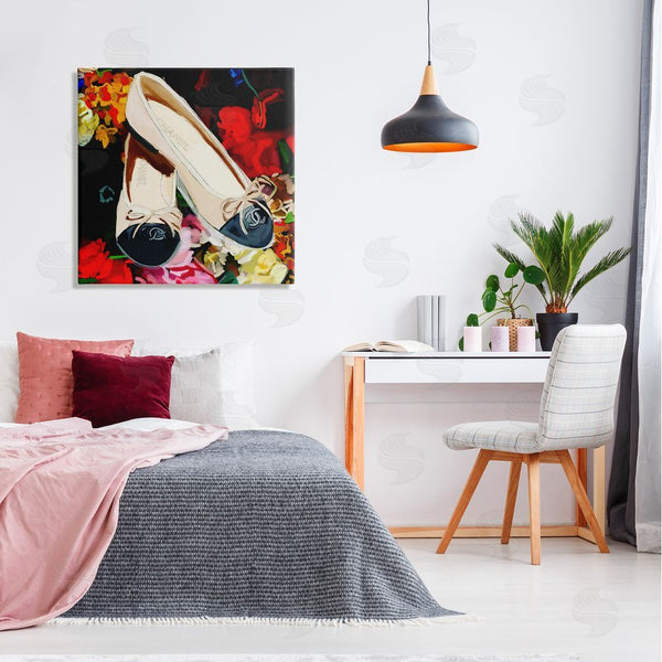 Stupell Industries Amelia Noyes | Glam Shoes Floral Fashion Wall Art