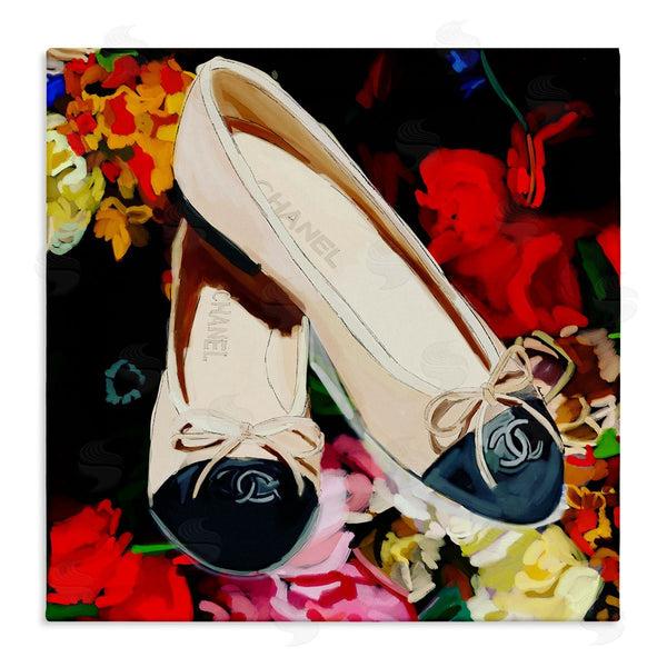 stupell industries Amelia Noyes | Glam Shoes Floral Fashion Wall Art