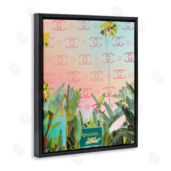 Stupell Industries Amelia Noyes | Glam Tropical Hotel Wall Art