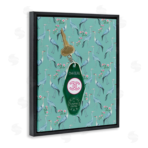 Stupell Industries Amelia Noyes | Heron Patterned Glam Key Wall Art