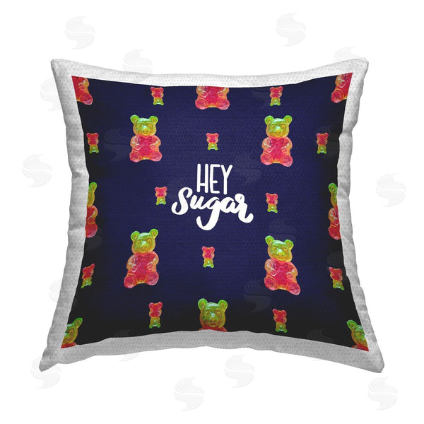 Stupell Industries Amelia Noyes | Hey Sugar Bear Pattern Printed Throw Pillow
