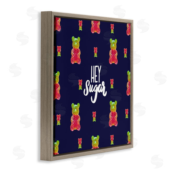 Stupell Industries Amelia Noyes | Hey Sugar Candy Bear Wall Art