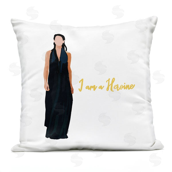 Stupell Industries Amelia Noyes | I Am A Heroine Motivational Fashion Woman Printed Throw Pillow