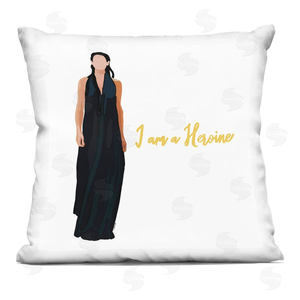 stupell industries Amelia Noyes | I Am A Heroine Motivational Fashion Woman Printed Throw Pillow