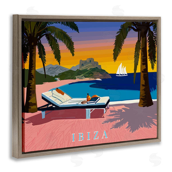 Stupell Industries Amelia Noyes | Ibiza Tropical Beach View Wall Art