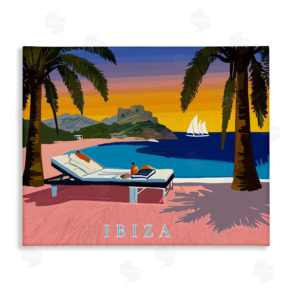stupell industries Amelia Noyes | Ibiza Tropical Beach View Wall Art