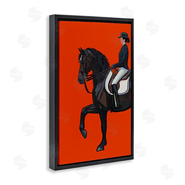 Stupell Industries Amelia Noyes | Jockey And Horse On Orange