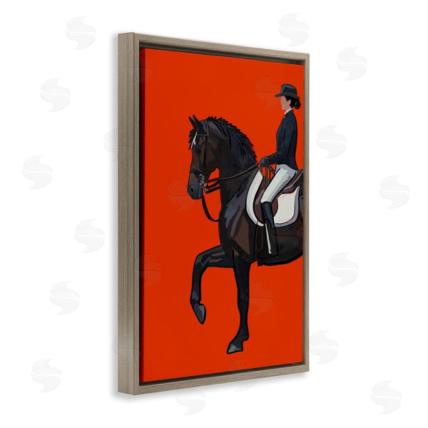 Stupell Industries Amelia Noyes | Jockey And Horse On Orange